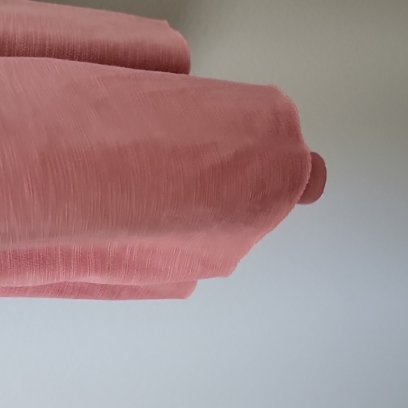 Soft surroundings NWT Roxanna Romantic Pink Flounce Ruffle Vneck Maxi Medium - Picture 8 of 11